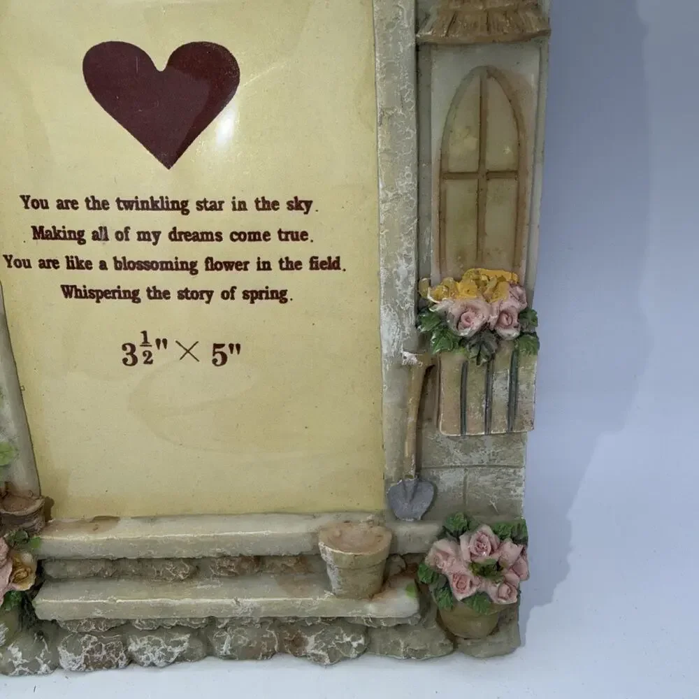 New 3D Floral Spring Butterfly Picture Photo Frame Roses Princess Girl Cottage